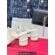 Valentino The Bold Edition Vlogo Calfskin Two-band Slide Sandals 70mm White 2024