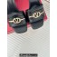 Valentino The Bold Edition Vlogo Calfskin Slide Sandals 70mm Black 2024