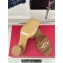 Valentino The Bold Edition Vlogo Calfskin Slide Sandals 70mm Brown 2024