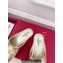 Valentino The Bold Edition Vlogo Calfskin Mules Gold 2024