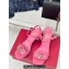 Valentino The Bold Edition Vlogo Calfskin Sandals 70mm Pink 2024