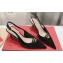 Valentino The Bold Edition Vlogo Calfskin Slingback Pumps 60mm Patent Black 2024