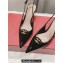 Valentino The Bold Edition Vlogo Calfskin Slingback Pumps 60mm Patent Black 2024