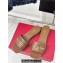 Valentino The Bold Edition Vlogo Calfskin Slide Sandals 20mm Brown 2024