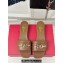 Valentino The Bold Edition Vlogo Calfskin Slide Sandals 20mm Brown 2024
