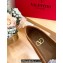 Valentino Gold Vlogo Grainy Calfskin Espadrilles Brown