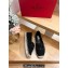 Valentino Vlogo Stud Sign Fabric Espadrilles Black