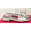 Valentino The Bold Edition Vlogo Calfskin Slide Sandals 20mm Silver 2024