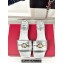Valentino The Bold Edition Vlogo Calfskin Slide Sandals 20mm Silver 2024