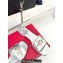 Valentino The Bold Edition Vlogo Calfskin Slide Sandals 20mm Silver 2024
