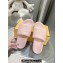 Fendi Roma Women/Men Slides in Leather Pink 2024