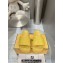 Fendi Roma Women/Men Slides in Leather Yellow 2024
