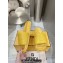 Fendi Roma Women/Men Slides in Leather Yellow 2024