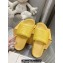 Fendi Roma Women/Men Slides in Leather Yellow 2024