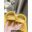 Fendi Roma Women/Men Slides in Leather Yellow 2024