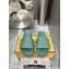Fendi Roma Women/Men Slides in Leather Green 2024