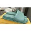 Fendi Roma Women/Men Slides in Leather Green 2024
