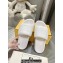Fendi Roma Women/Men Slides in Leather White 2024