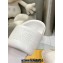 Fendi Roma Women/Men Slides in Leather White 2024