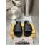 Fendi Roma Women/Men Slides in Leather Black 2024