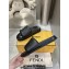 Fendi Roma Women/Men Slides in Leather Black 2024
