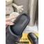 Fendi Roma Women/Men Slides in Leather Black 2024