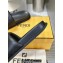 Fendi Roma Women/Men Slides in Leather Black 2024