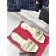 Valentino The Bold Edition Vlogo Calfskin Slide Sandals 20mm White 2024