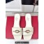 Valentino The Bold Edition Vlogo Calfskin Slide Sandals 20mm White 2024