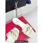 Valentino The Bold Edition Vlogo Calfskin Slide Sandals 20mm White 2024
