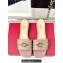 Valentino The Bold Edition Vlogo Calfskin Slide Sandals 20mm Nude 2024