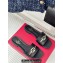 Valentino The Bold Edition Vlogo Calfskin Slide Sandals 20mm Black 2024
