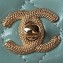 Chanel Shiny Crumpled Lambskin, Imitation Pearls & Gold-Tone Metal Clutch with Chain Bag AP3803 Green 2024