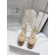 Prada Crochet wedge sandals 1XZ760 Beige 2024