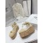 Prada Crochet wedge sandals 1XZ760 Beige 2024