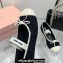 Miu Miu Crochet knit ballerinas 5F138E Black 2024