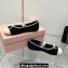 Miu Miu Crochet knit ballerinas 5F138E Black 2024
