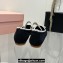 Miu Miu Crochet knit ballerinas 5F138E Black 2024