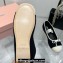 Miu Miu Crochet knit ballerinas 5F138E Black 2024