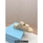 Prada Crochet Double Band Slide sandals Beige 2024