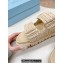 Prada Crochet Double Band Slide sandals Beige 2024