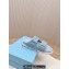 Prada Crochet Double Band Slide sandals Blue 2024