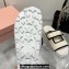 Miu Miu Crochet knit slides 5XX641 White 2024