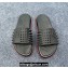 Christian Louboutin Men's Take It Easy Spiked Rubber Slides Black 2024