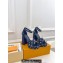 Louis Vuitton Heel 12cm Platform 3.5 Sandals Monogram Denim Dark Blue 2024