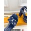 Louis Vuitton Heel 12cm Platform 3.5 Sandals Monogram Denim Dark Blue 2024