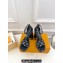 Louis Vuitton Heel 12cm Platform 3.5 Sandals Monogram Denim Black 2024