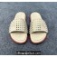 Christian Louboutin Men's Take It Easy Spiked Rubber Slides Beige 2024