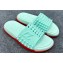 Christian Louboutin Men's Take It Easy Spiked Rubber Slides Light Green 2024