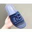 Dolce & Gabbana Men's Rubber beachwear sliders Blue 2024